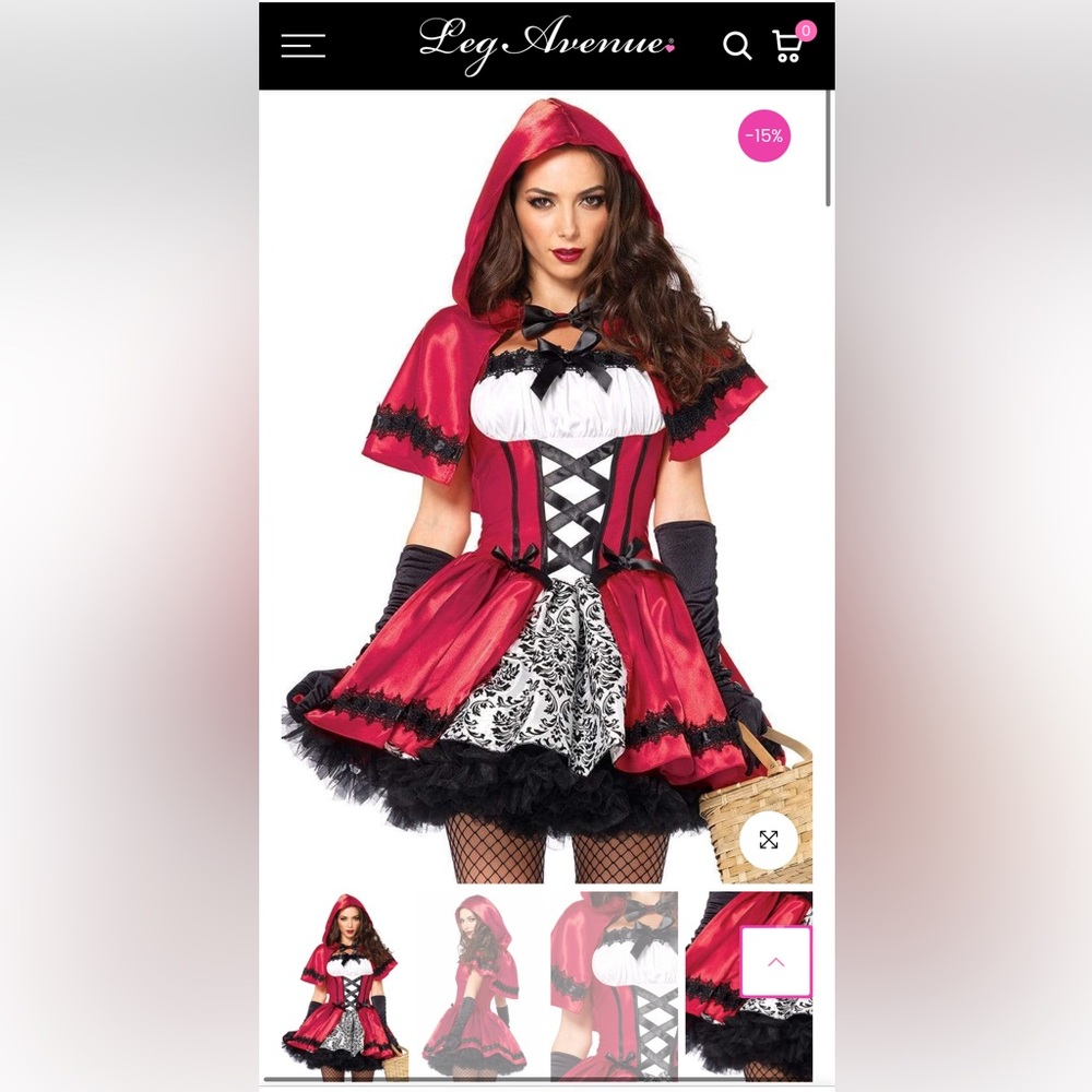 Women’s Leg Avenue Gothic Red Riding Hood Costume